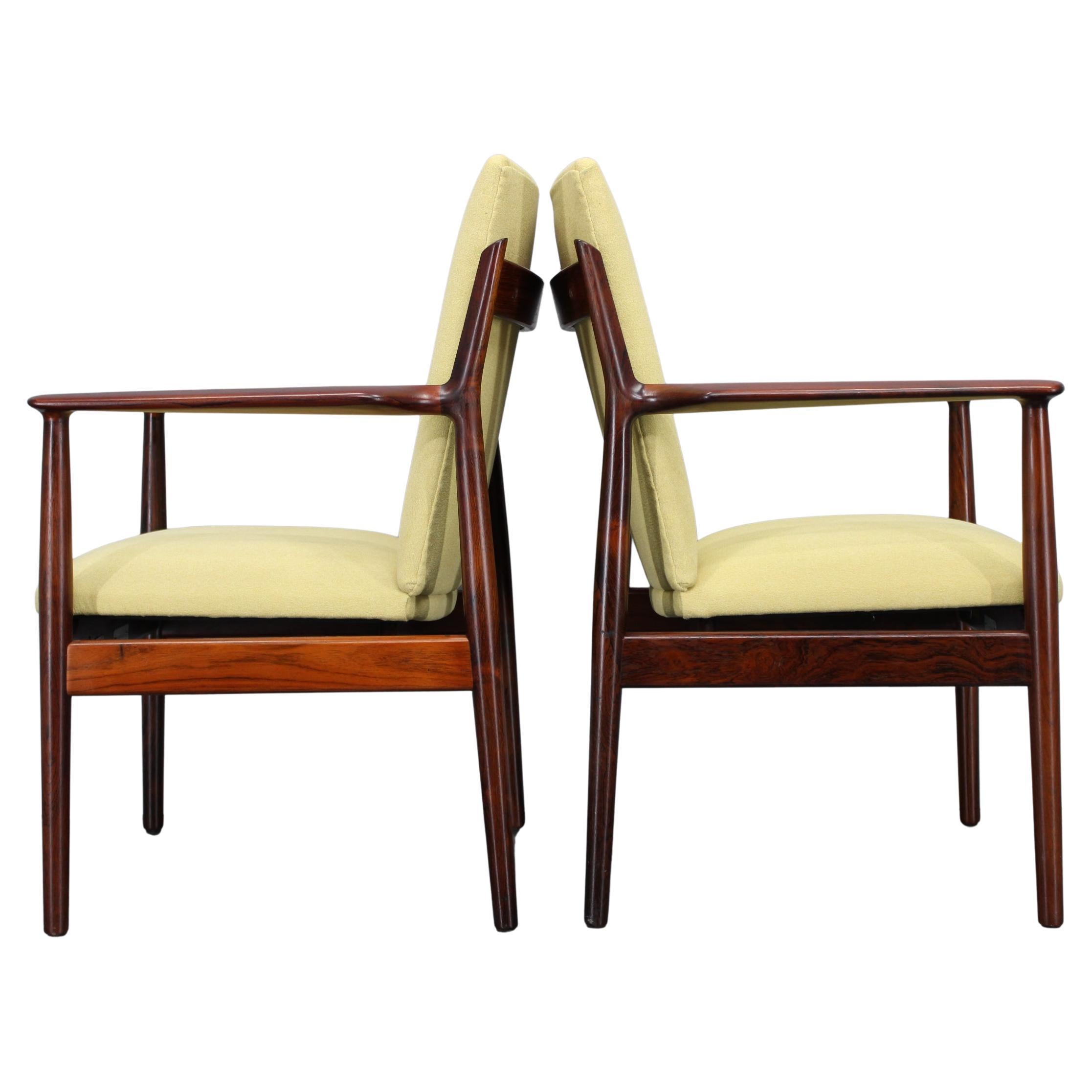 1960s Pair of Arne Vodder 431 Armchairs by Sibast Mobler, Denmark
