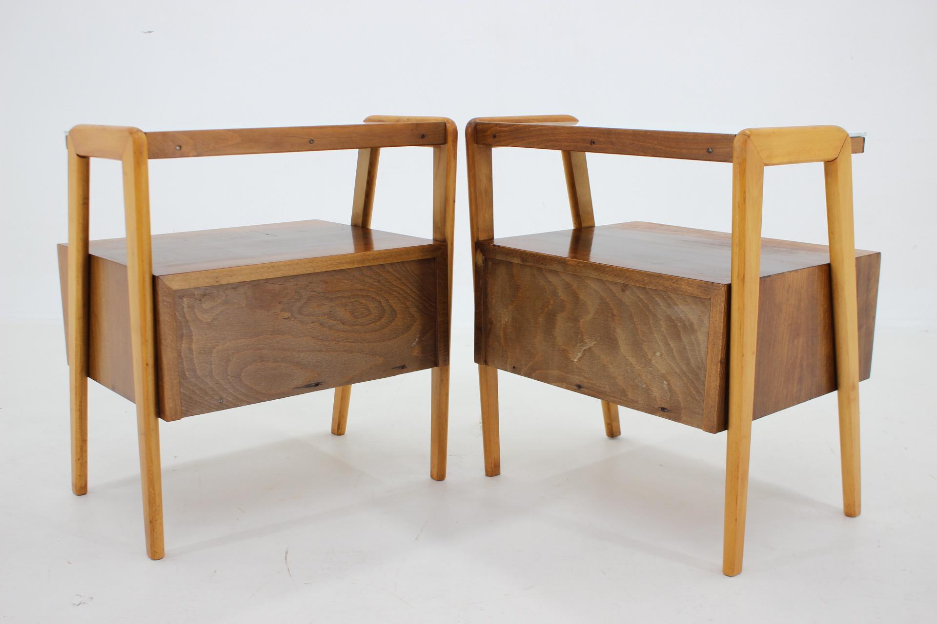 1960s Pair of Bedside Tables by Interier, Czechoslovakia 2
