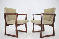 1960s Pair of Beech Armachairs, Czechoslovakia