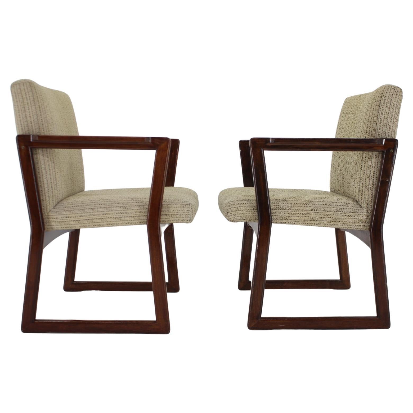 Paire de fauteuils en hêtre des années 1960, Tchécoslovaquie en vente