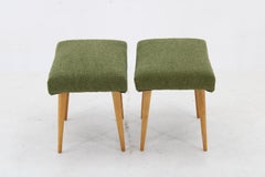 Pareja de taburetes de haya de los años 60 en Boucle , Checoslovaquia