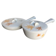 1960s Pair of Ben Seibel Iroquois Harvest Cooking Pot Set