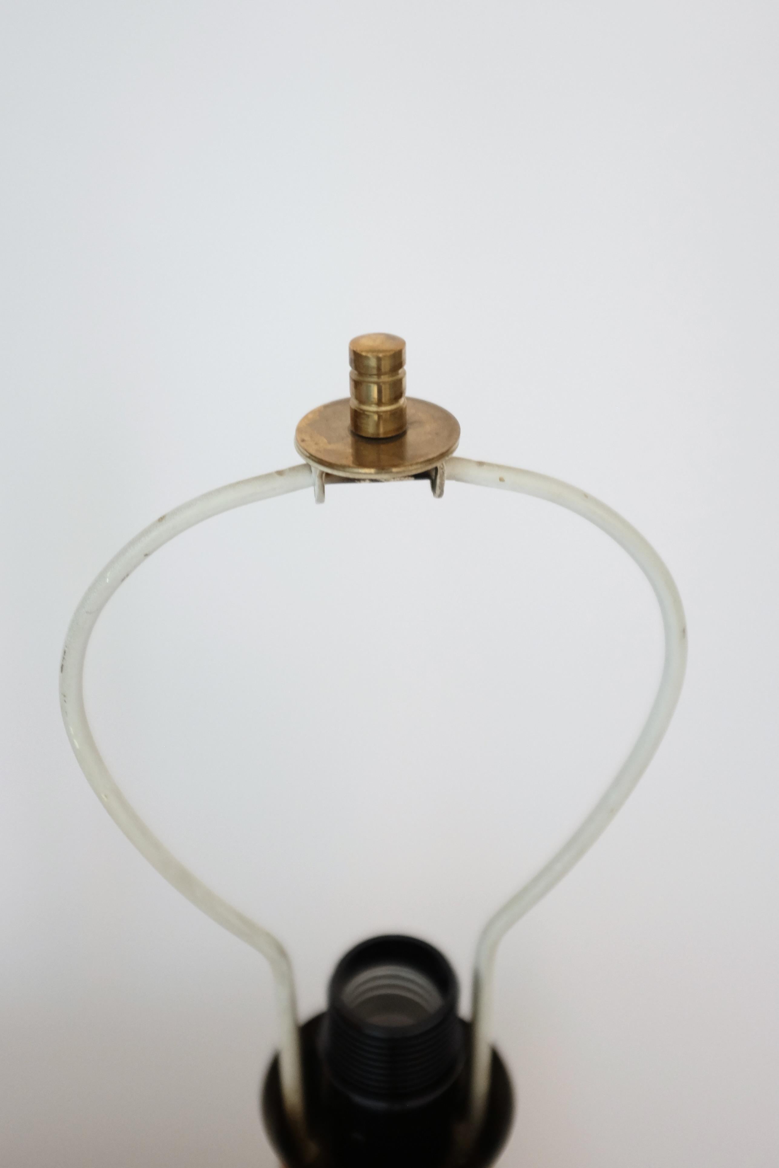Swedish 1960's Pair of Bergboms Brass Lamps