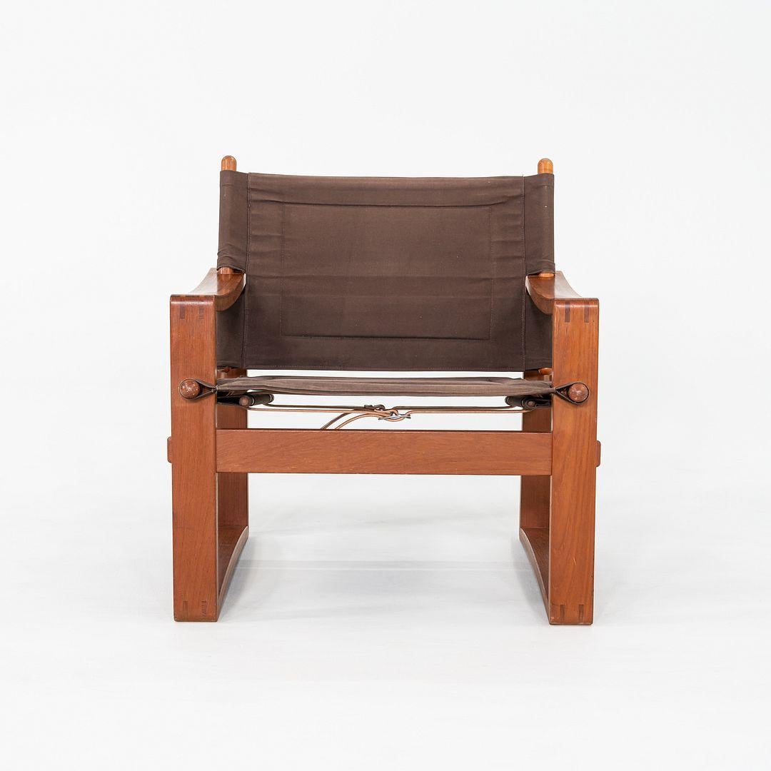 Pareja de sillas Safari Borge Jensen de los años 60, Bernstorffsminde Mobelfabrik Moderno en venta