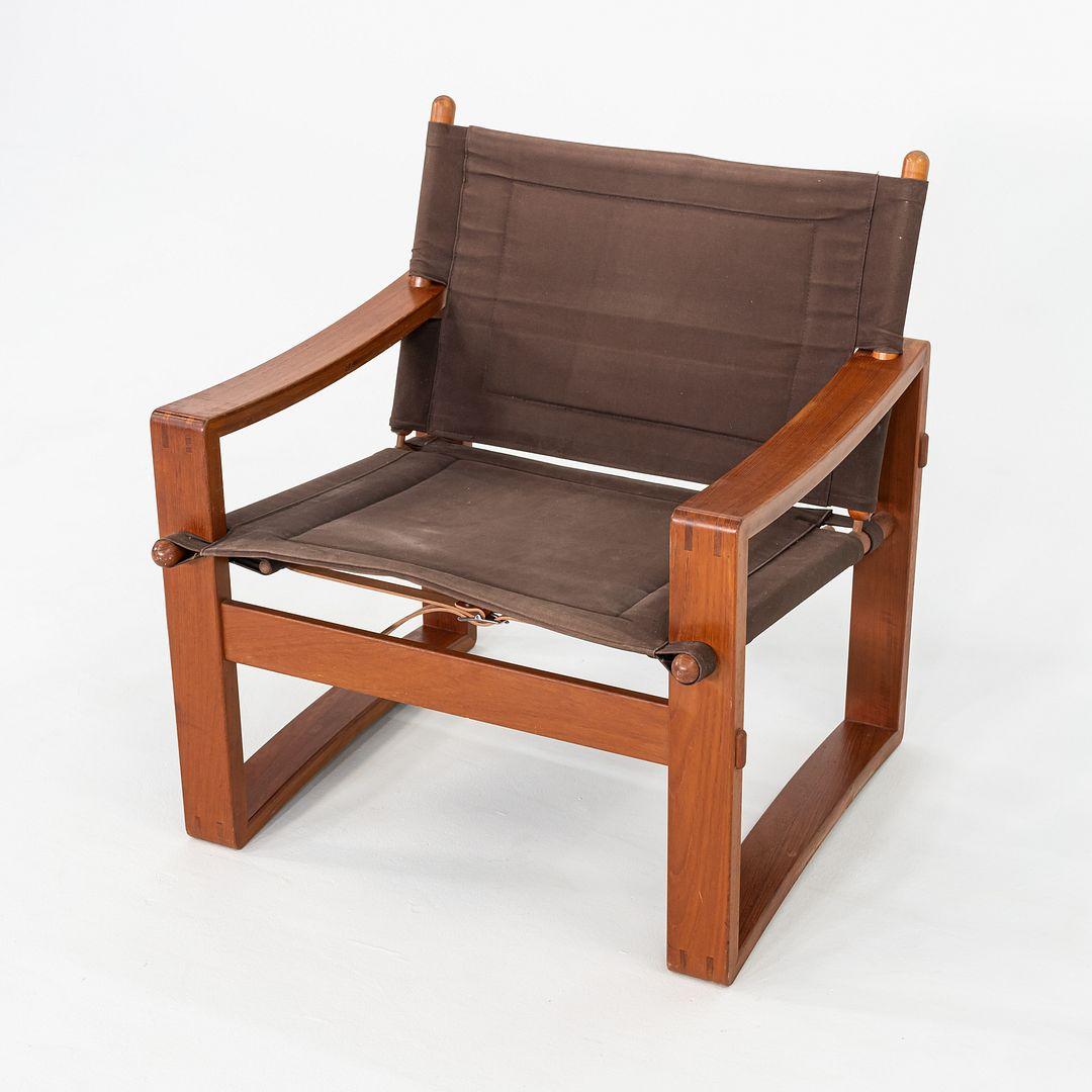 Pareja de sillas Safari Borge Jensen de los años 60, Bernstorffsminde Mobelfabrik Danés en venta