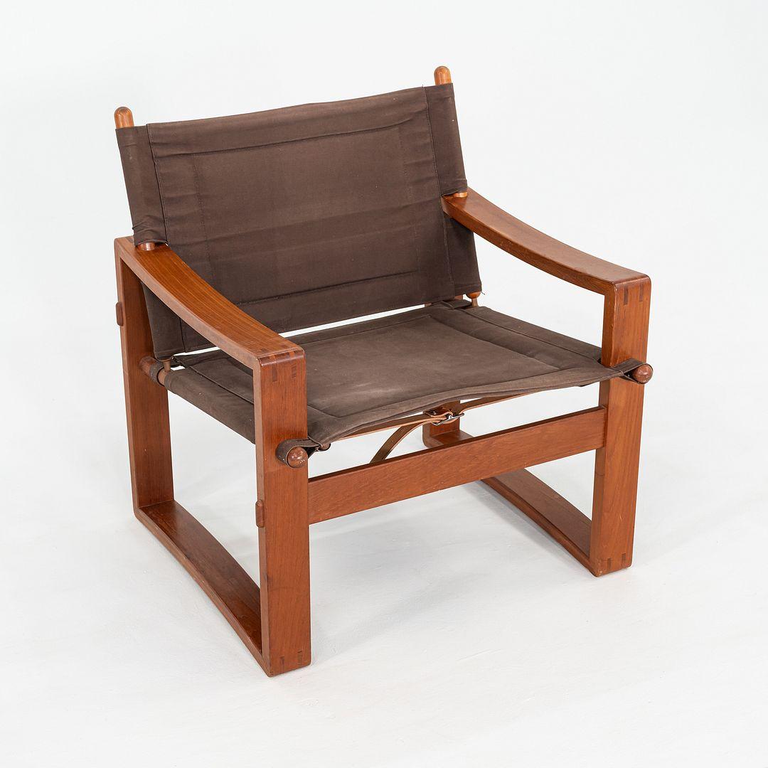 Pareja de sillas Safari Borge Jensen de los años 60, Bernstorffsminde Mobelfabrik en Bueno estado para la venta en Philadelphia, PA