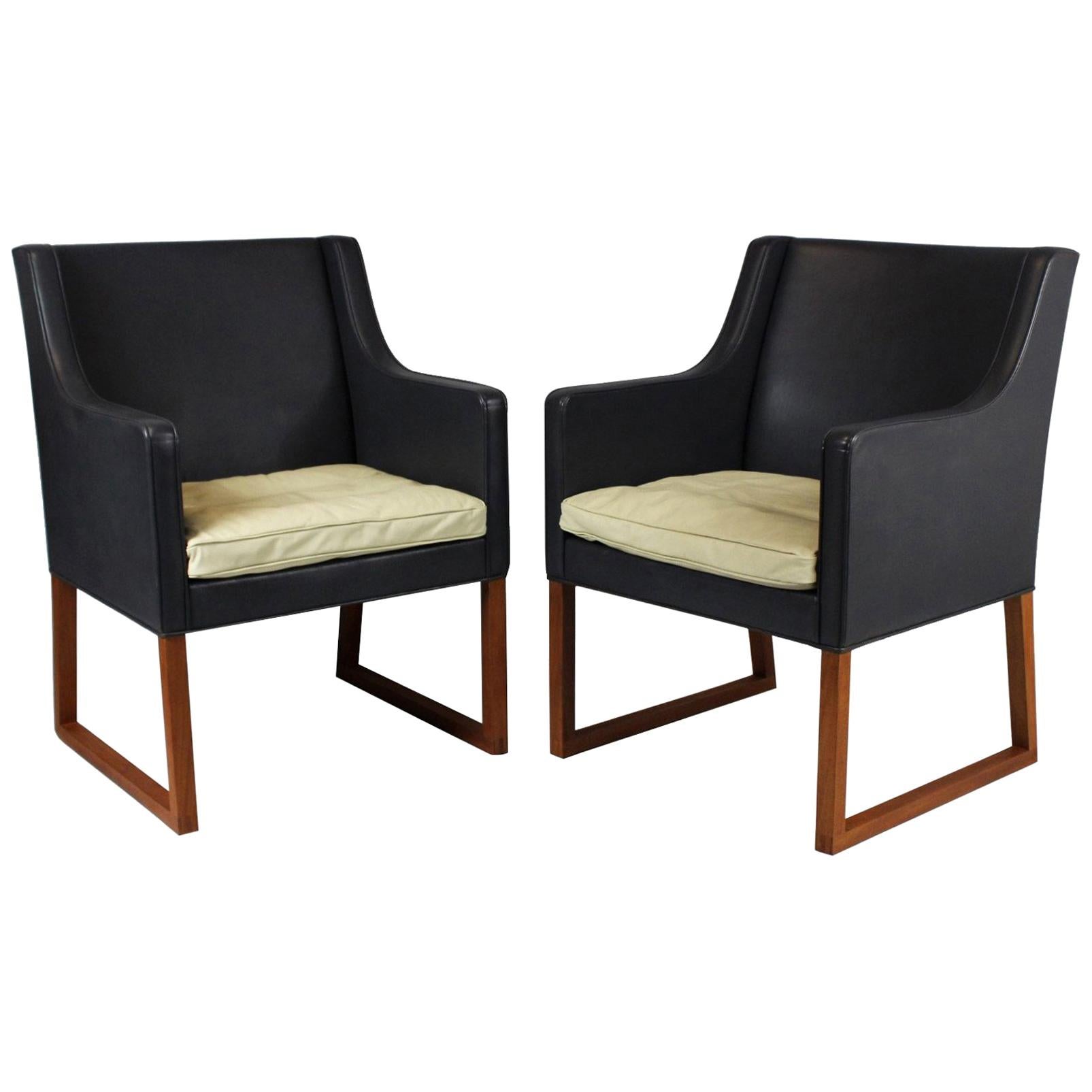 1960s Pair of Børge Mogensen Lounge Chairs Model 3246