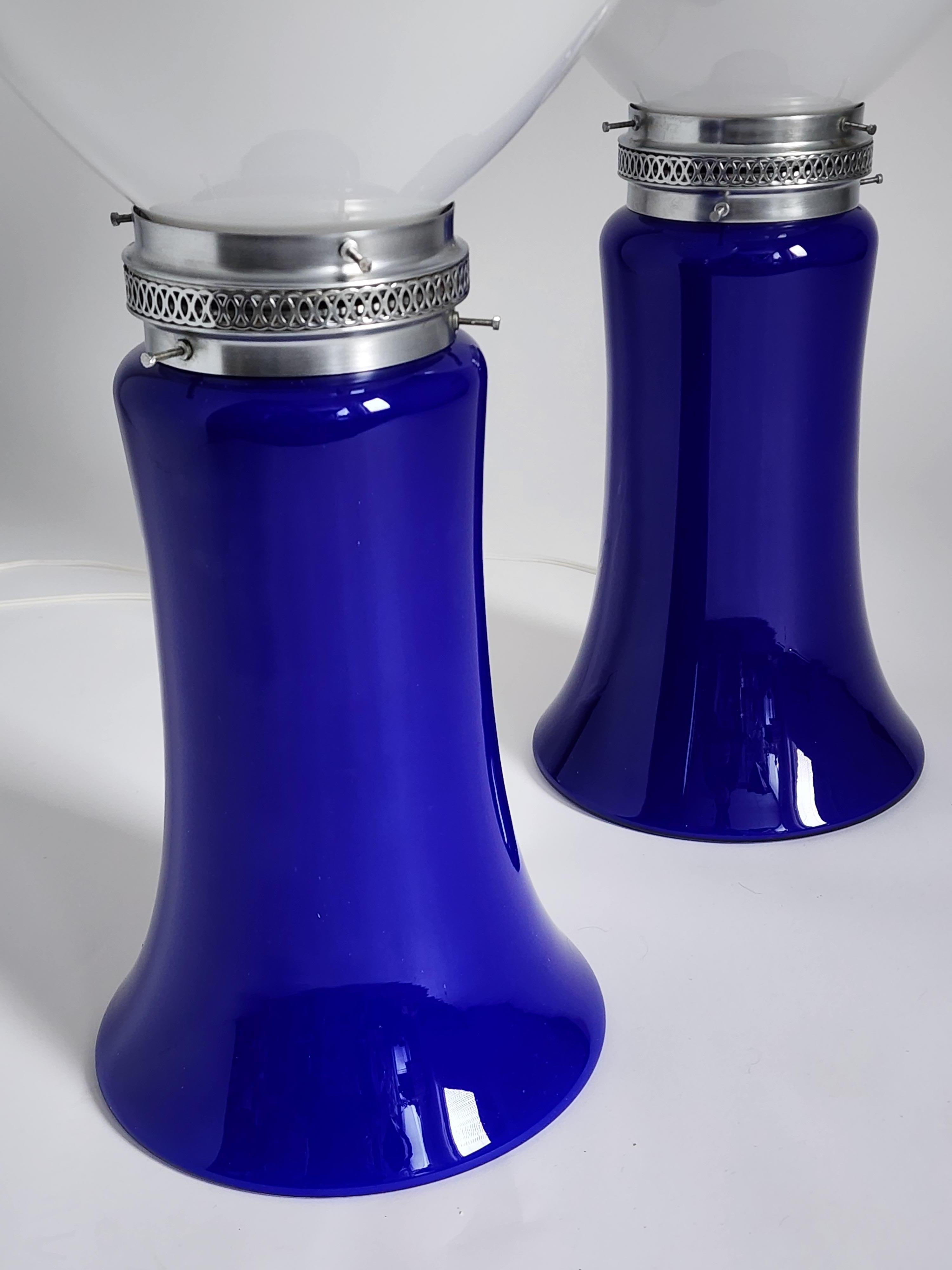 1960s Pair of Carlo Nason Massive Table Lamp for Mazegga, Italy In Good Condition In St- Leonard, Quebec