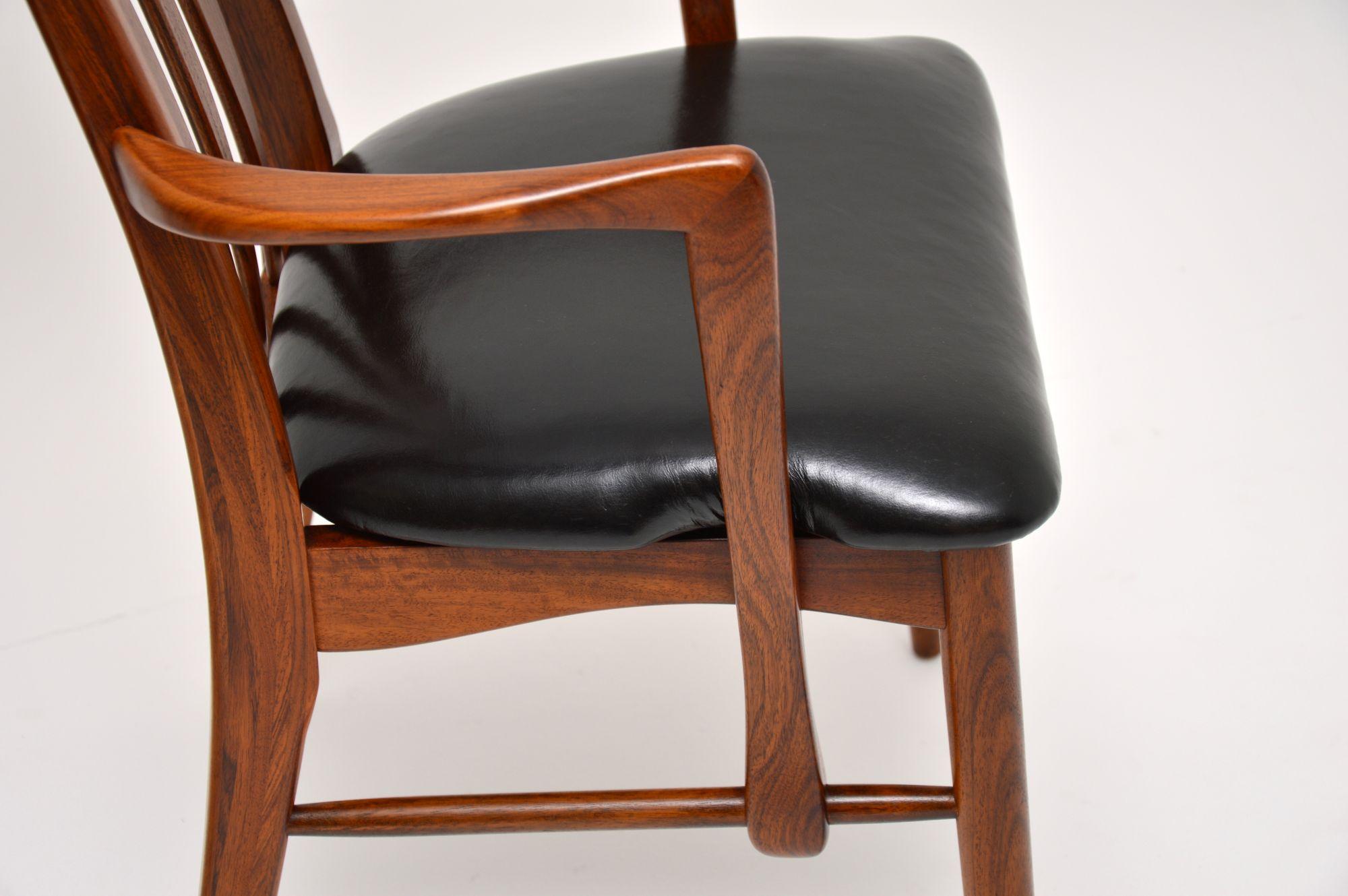 1960's Pair of Carver Armchairs by Niels Koefoed In Good Condition In London, GB