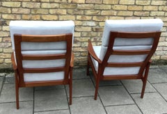 1960s pair of Danish armchairs attributed to illum Wikkelsoe