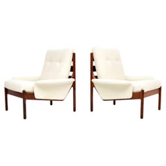 1960's Pair of Danish Armchairs by Illum Wikkelso