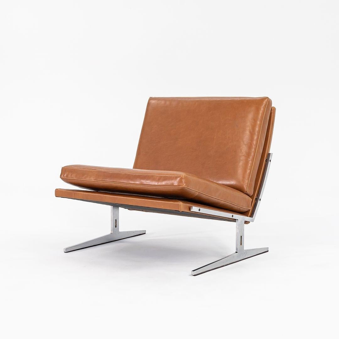 1960s Pair of Danish BO-561 Cognac Leather Easy Lounge Chairs for Bo-Ex 6