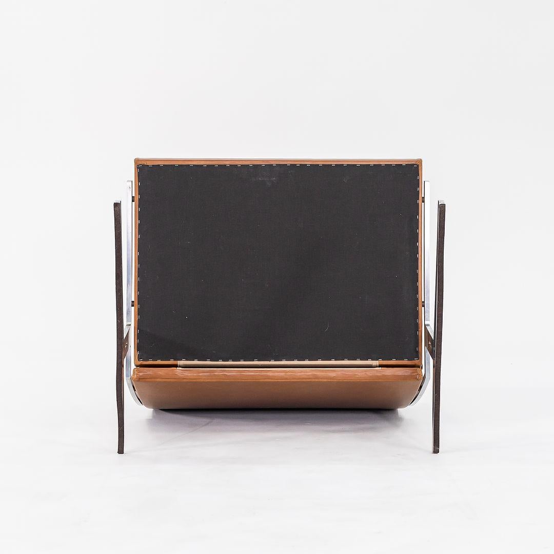 This is a pair of Bo-561 Easy Chairs, designed by Preben Fabricius & Jorgen Kastholm for BO-EX in Denmark in the 1960s. The listed price includes the pair. Their design features a solid brushed steel frame, and we have freshly re-upholstered the