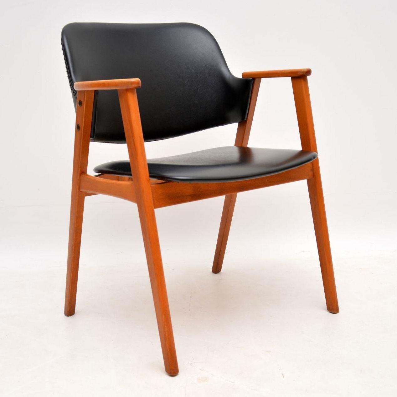 1960’s Pair of Danish Open Armchairs 4