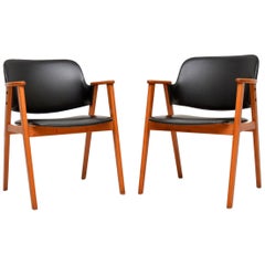 1960’s Pair of Danish Open Armchairs