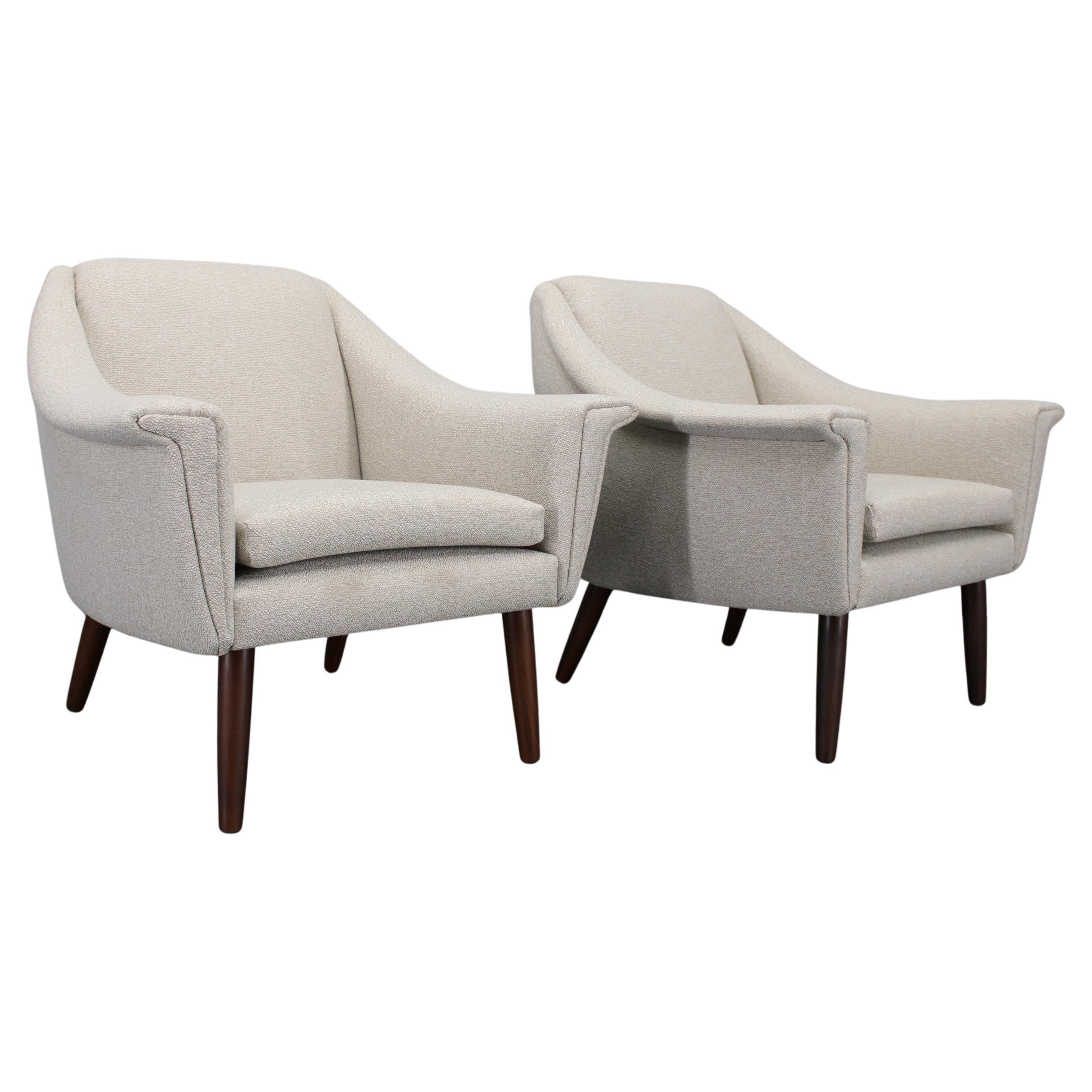 1960s Pair of Danish Restored Armchairs