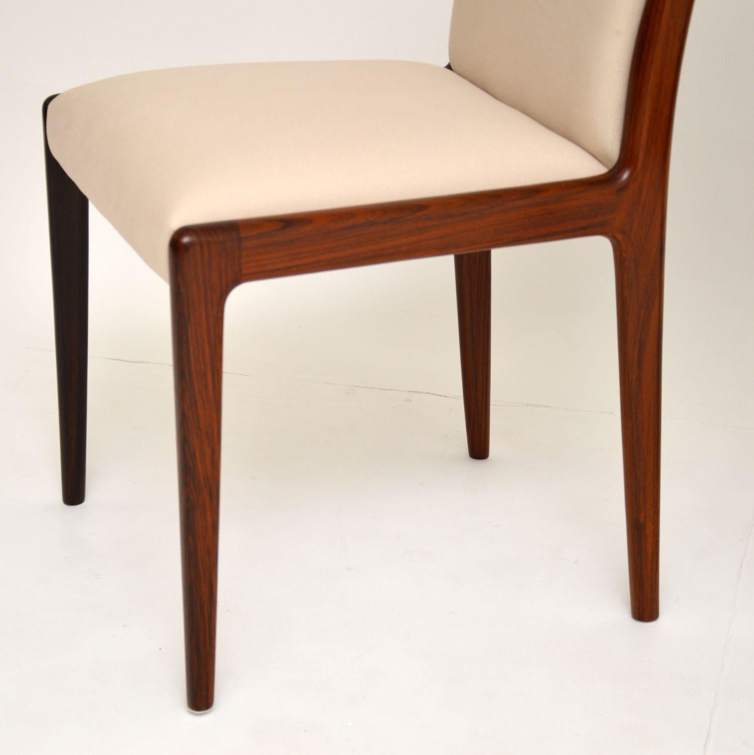 Wood 1960s Pair of Danish Side Chairs / Dining Chairs
