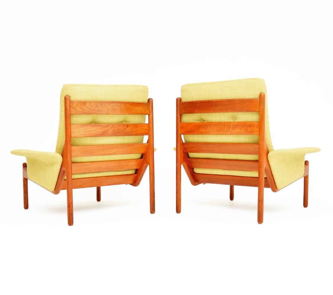 20th Century 1960s Pair of Danish Teak Armchairs by Johannes Andersen