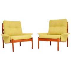 1960s Pair of Danish Teak Armchairs by Johannes Andersen