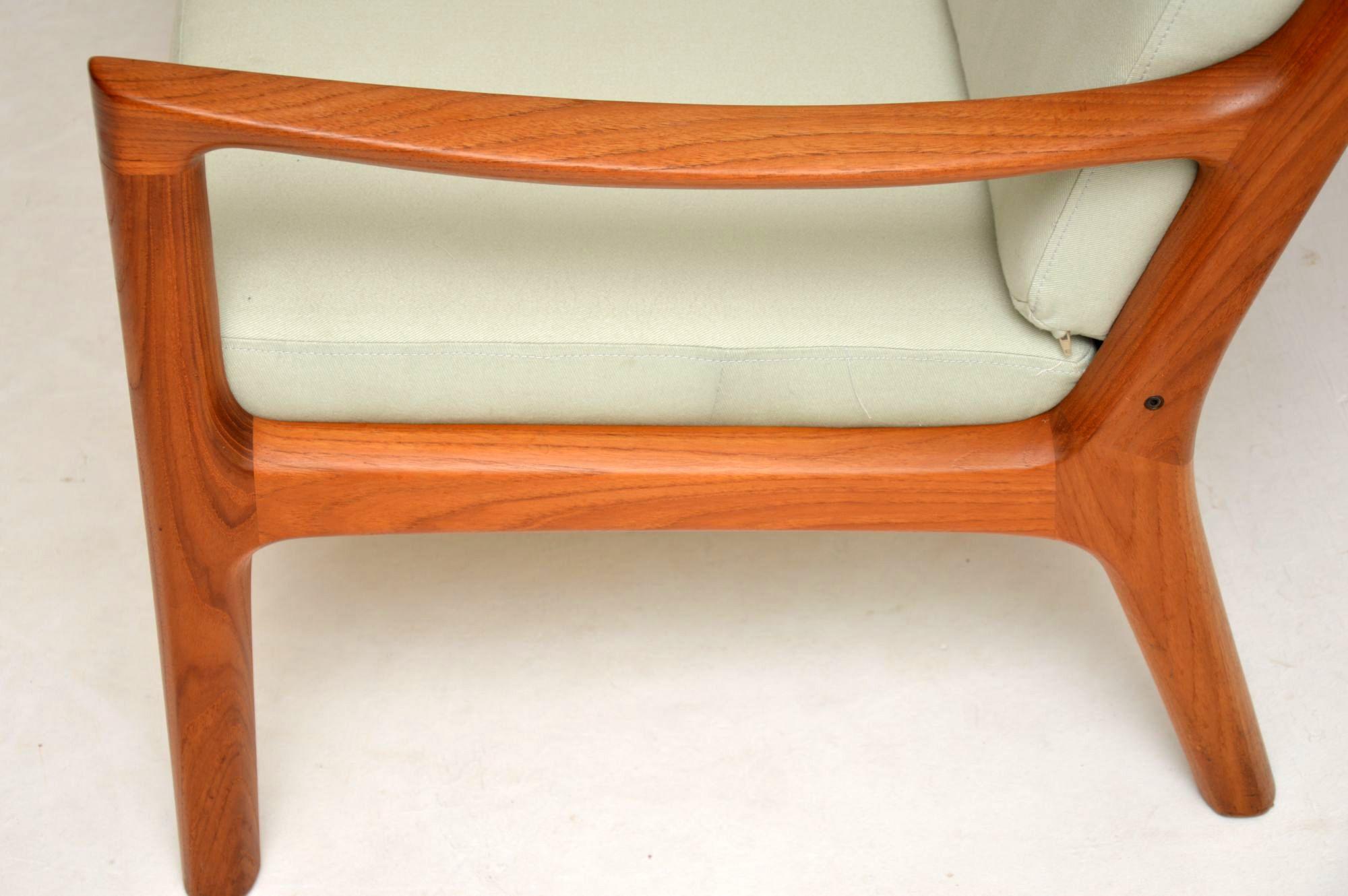 Mid-20th Century 1960s Pair of Danish Teak Armchairs by Ole Wanscher