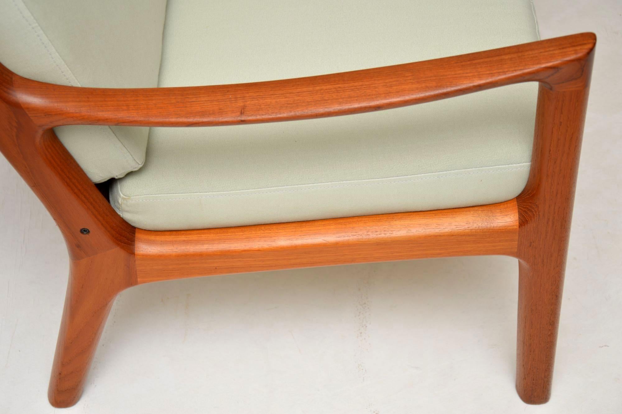 Mid-20th Century 1960s Pair of Danish Teak Armchairs by Ole Wanscher
