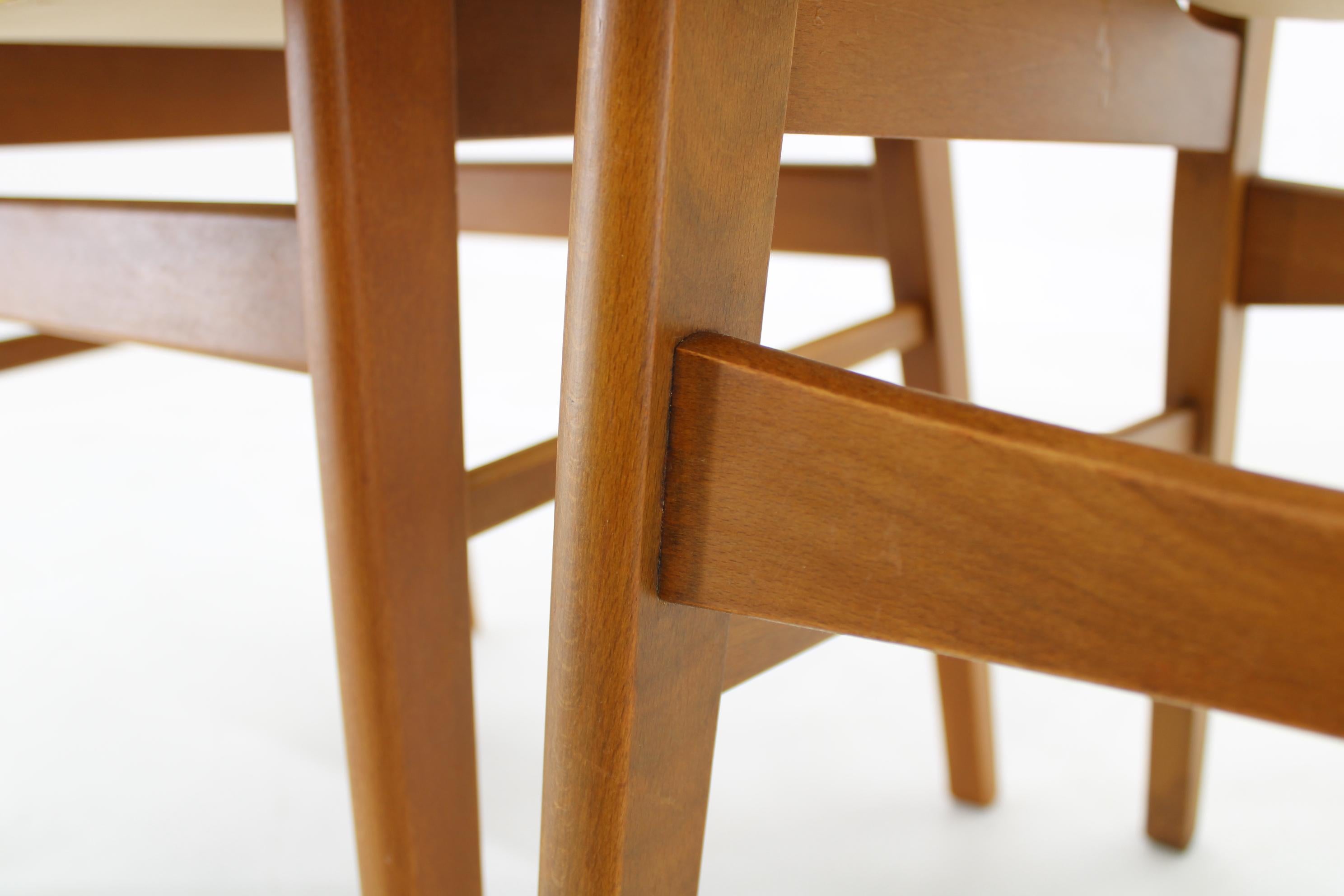 Mid-20th Century 1960s Pair of Danish Teak Chairs, Restored 