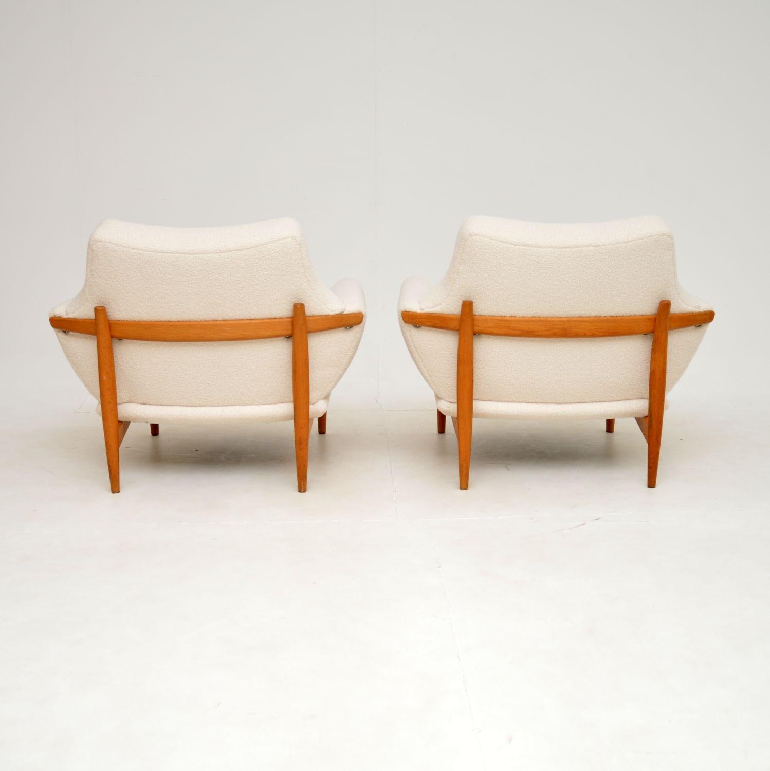 Mid-20th Century 1960's Pair of Danish Vintage Armchairs by Johannes Andersen