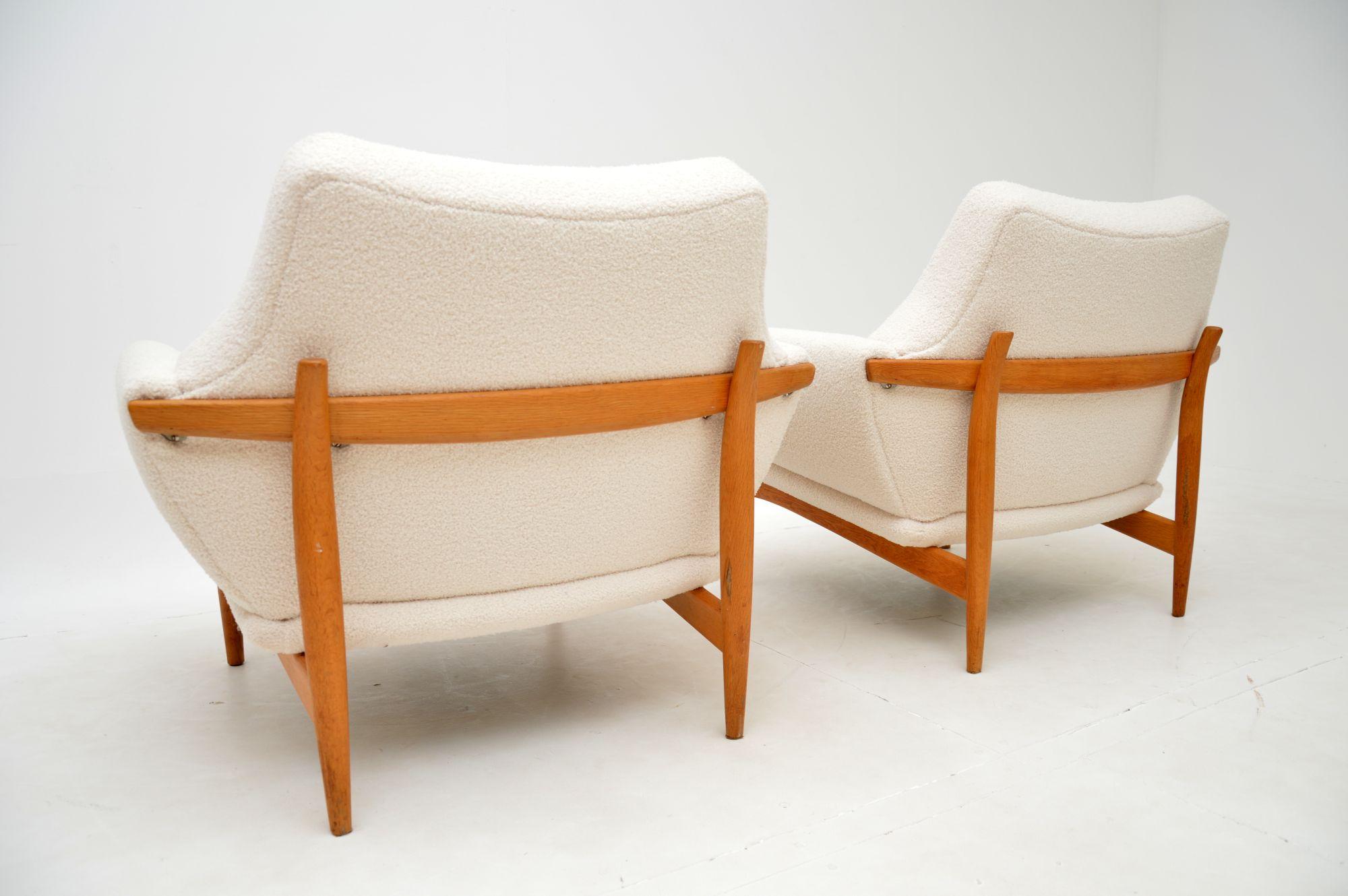 1960's Pair of Danish Vintage Armchairs by Johannes Andersen 1