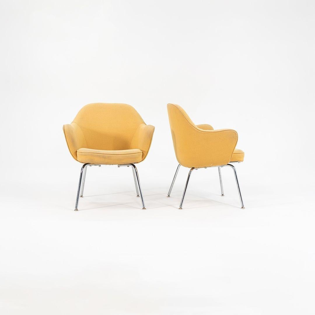 Paire de fauteuils de direction à dossier complet d'Eero Saarinen pour Knoll des années 1960 en vente 5