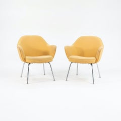 1960s Pair of Eero Saarinen for Knoll Full-Back Executive Arm Chairs
