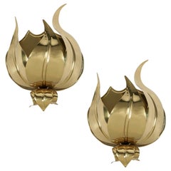 1960s Pair of FlorArt Bass Sconces