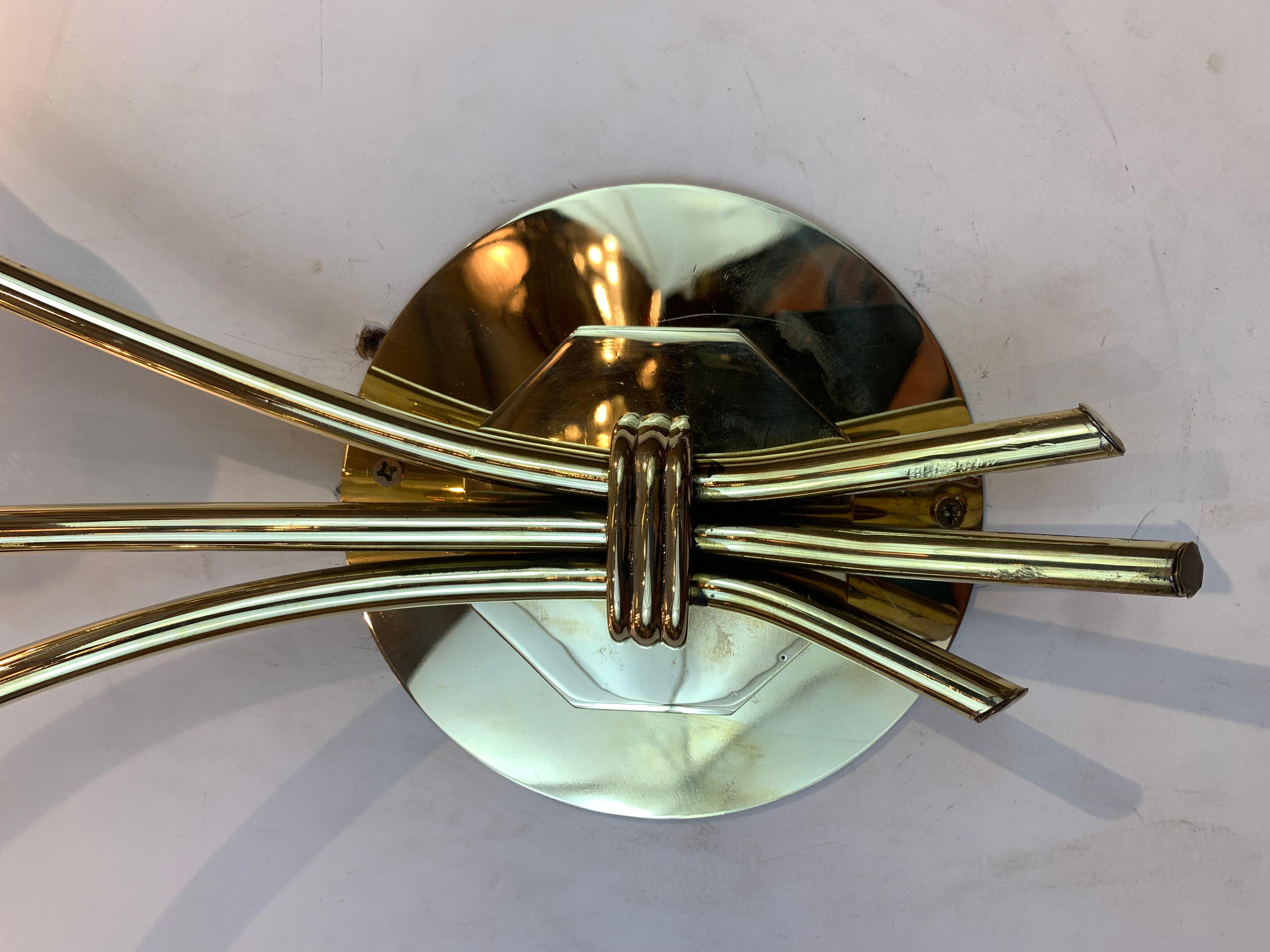 1960's Pair of French Sconces Attributed to Mathieu Matégot For Sale 4
