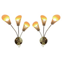 1960
s Pair of French Sconces Attributed to Mathieu Matégot