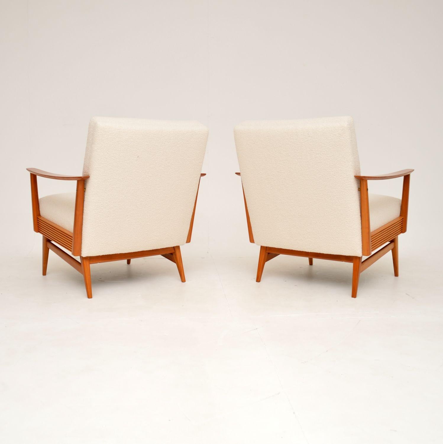 1960's Pair of French Vintage Armchairs In Good Condition In London, GB