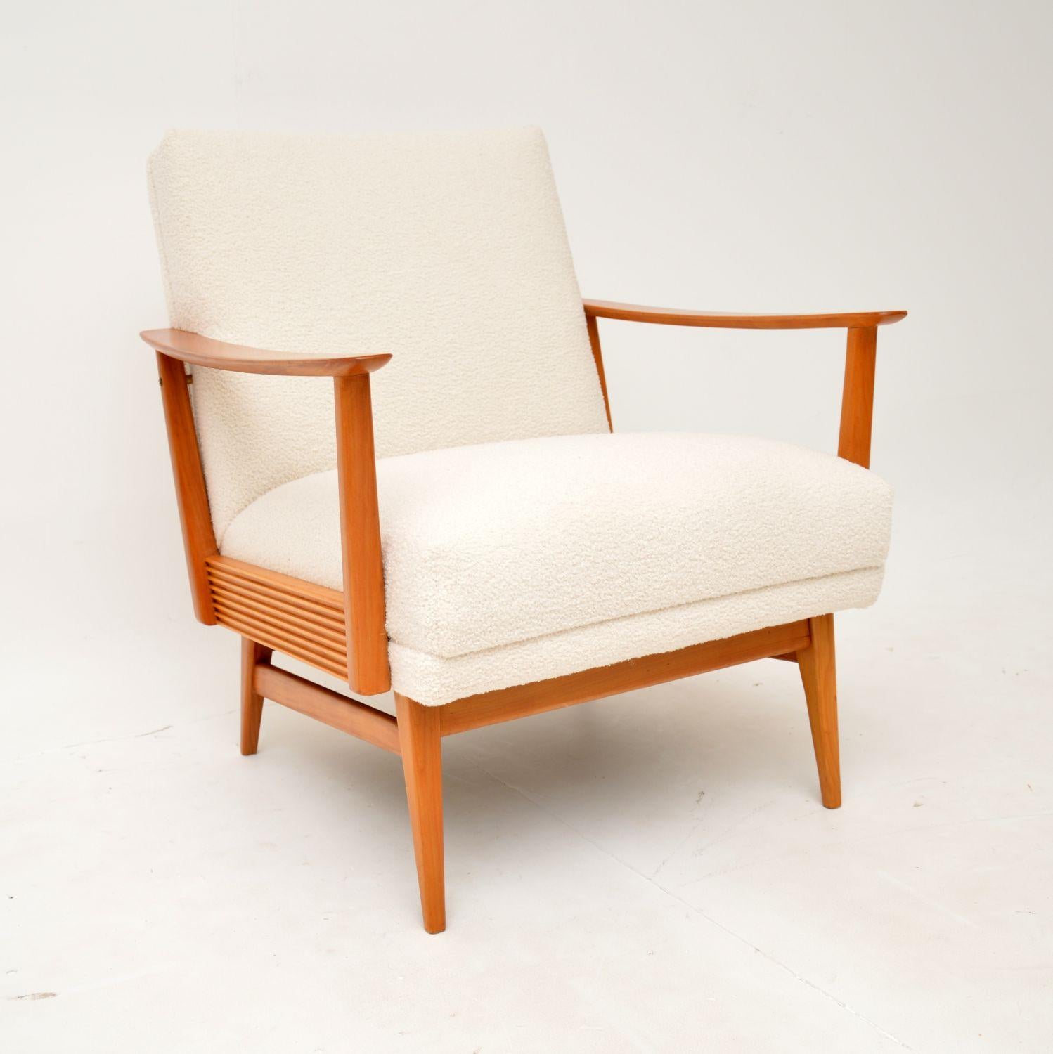 Mid-20th Century 1960's Pair of French Vintage Armchairs