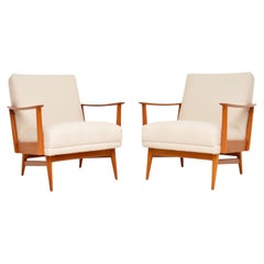 1960's Pair of French Vintage Armchairs