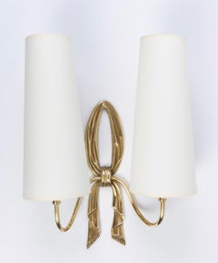 1960s Pair of Gilded Bronze Sconce, Paris
