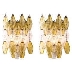 1960s Pair of Hand Blown Glass Sconces by Carlo Scarpa for Venini
