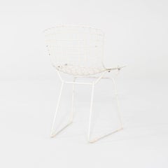 1960s Pair of Harry Bertoia for Knoll Childs Chairs in White