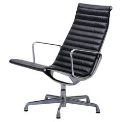 1960s Pair of Herman Miller Eames Aluminium Group Swivel Lounge Chair EA316
