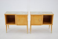 1960s Pair of Italian Bedside Tables in High Gloss Finish