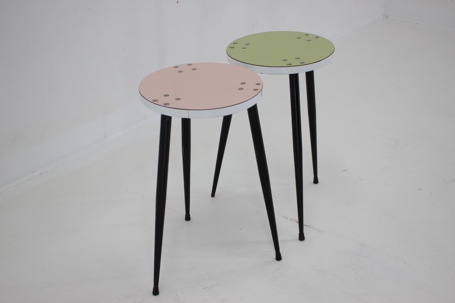 1960s Pair of Italian Stool In Good Condition For Sale In Praha, CZ