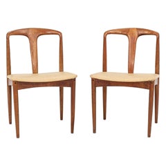 1960s Pair of Juliane Teak Dining Room Chairs by Johannes Andersen