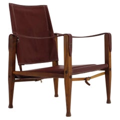 1960s Kaare Klint Safari Chair Produced by Rud Rasmussen,Denmark