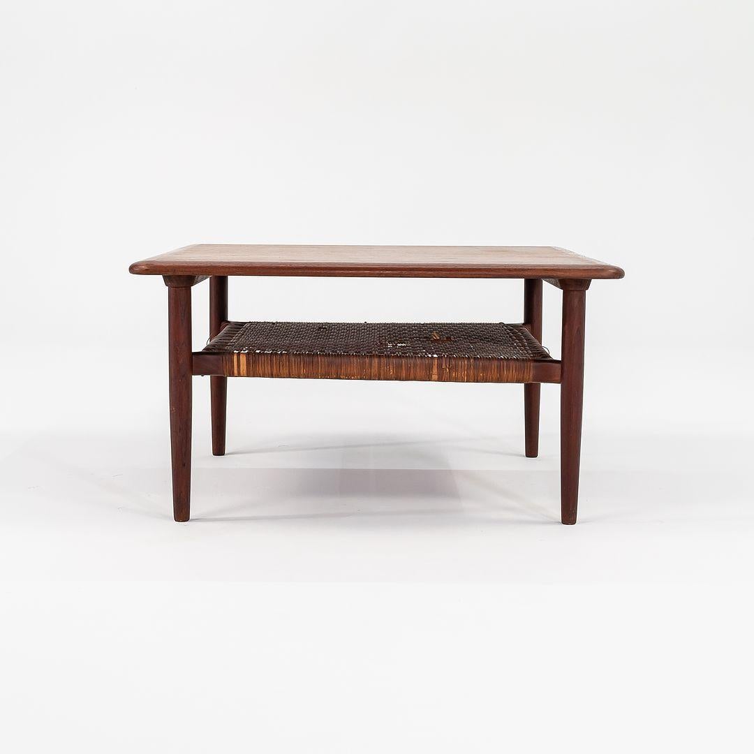 Beistelltische aus Teakholz von Kurt Ostervig für Jason Mobler, Modell 214, 1960er Jahre, Paar (Dänisch) im Angebot
