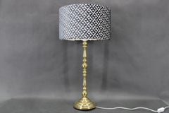 1960s  Coppia di grandi lampade da tavolo in ottone di MS Belysning, Danimarca