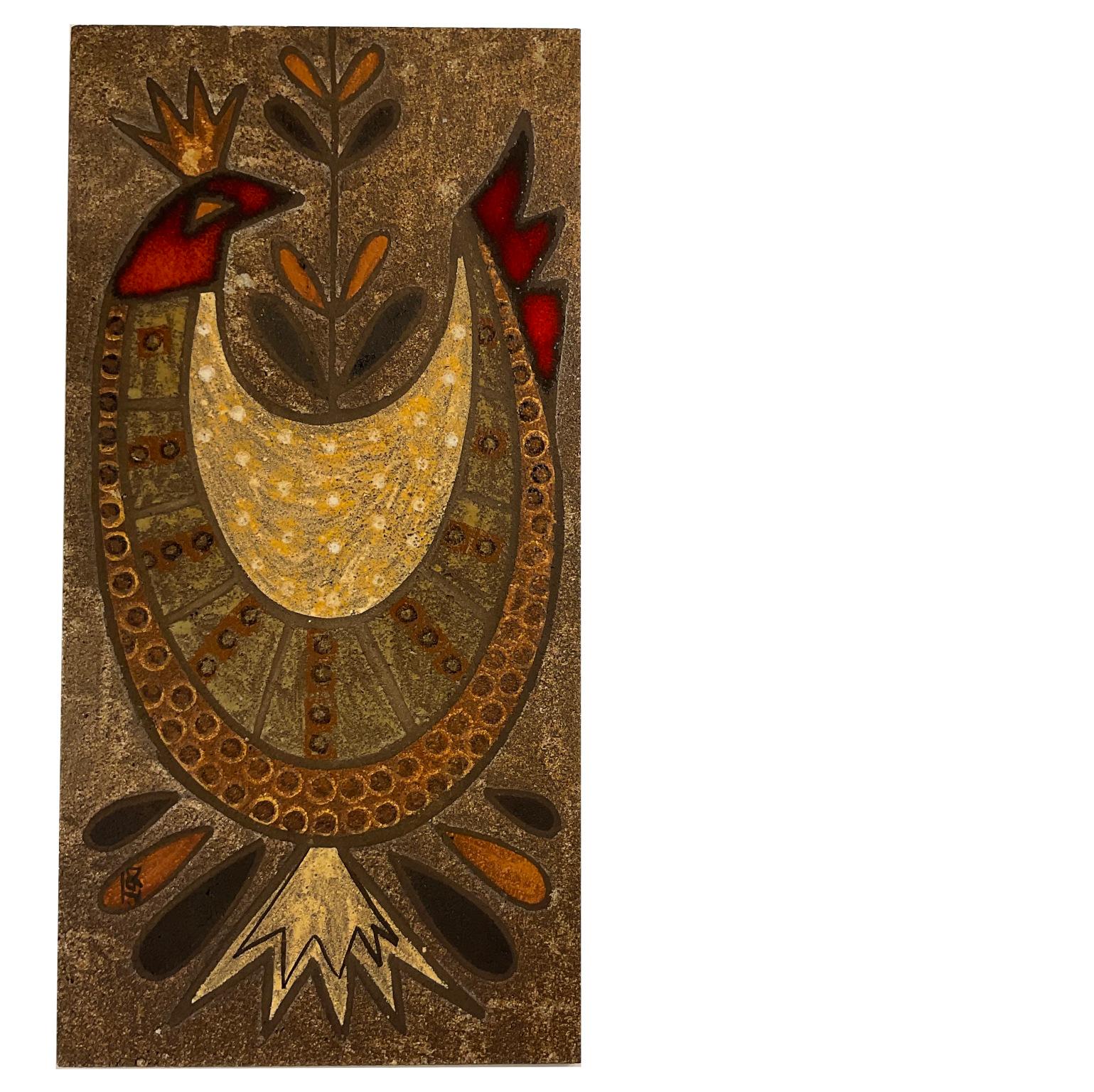 1960er Jahre Vallauris Paar Plaketten aus Lavastein, die Georges Picard zugeschrieben werden im Angebot 6