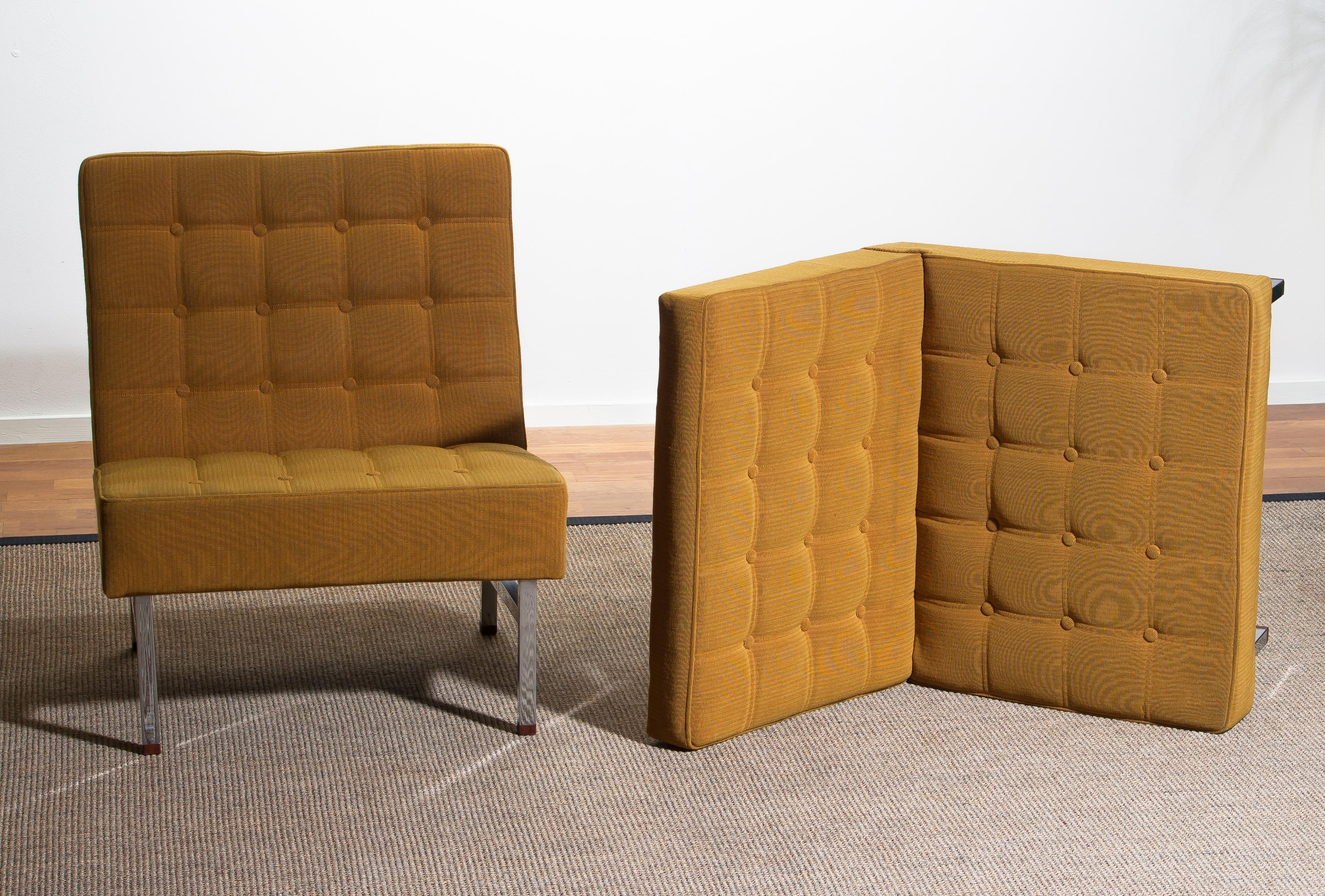 Mid-Century Modern 1960s Pair of Lounge or Easy Chairs by Karl Erik Ekselius for JOC Möbler, Sweden