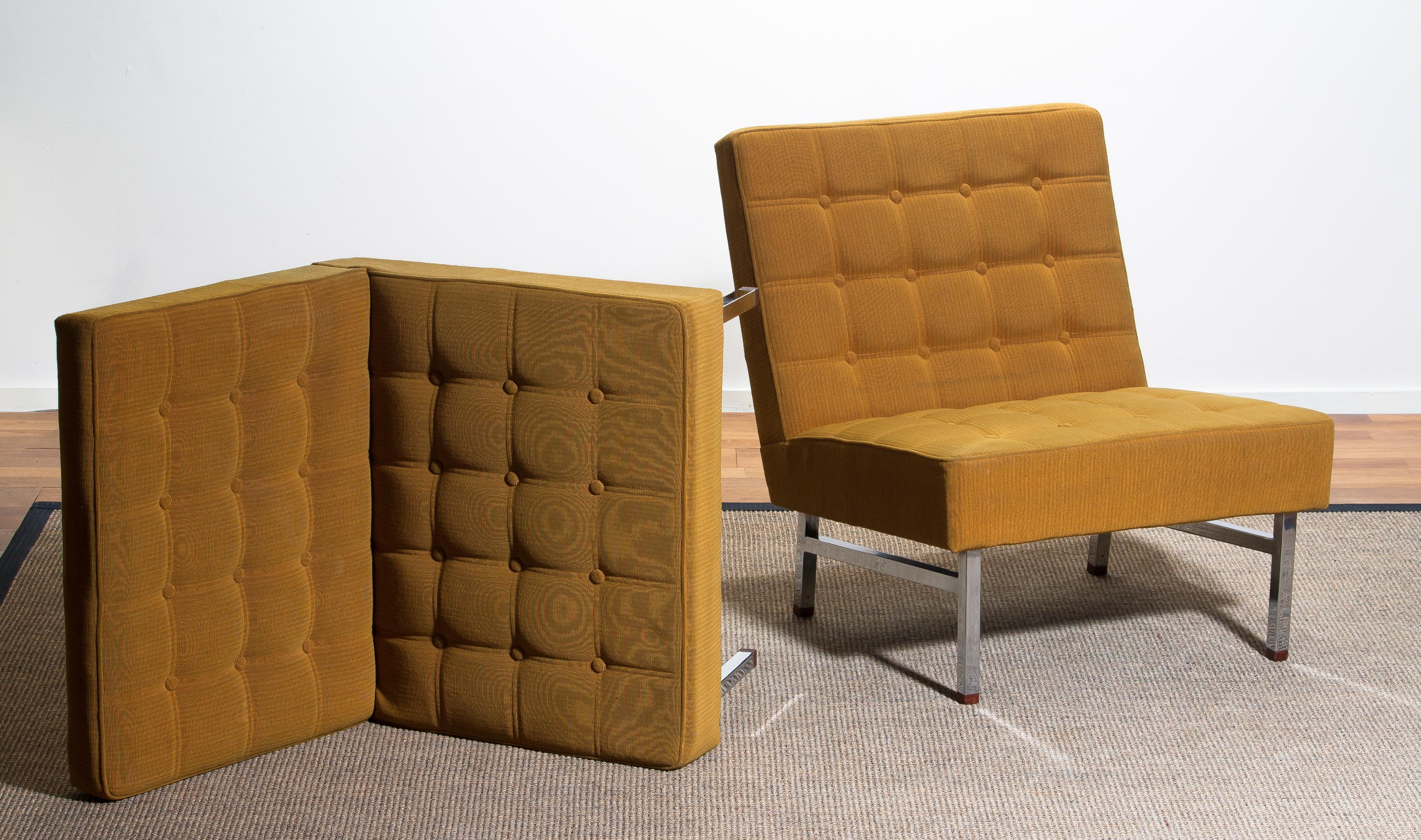 Mid-20th Century 1960s Pair of Lounge or Easy Chairs by Karl Erik Ekselius for JOC Möbler, Sweden