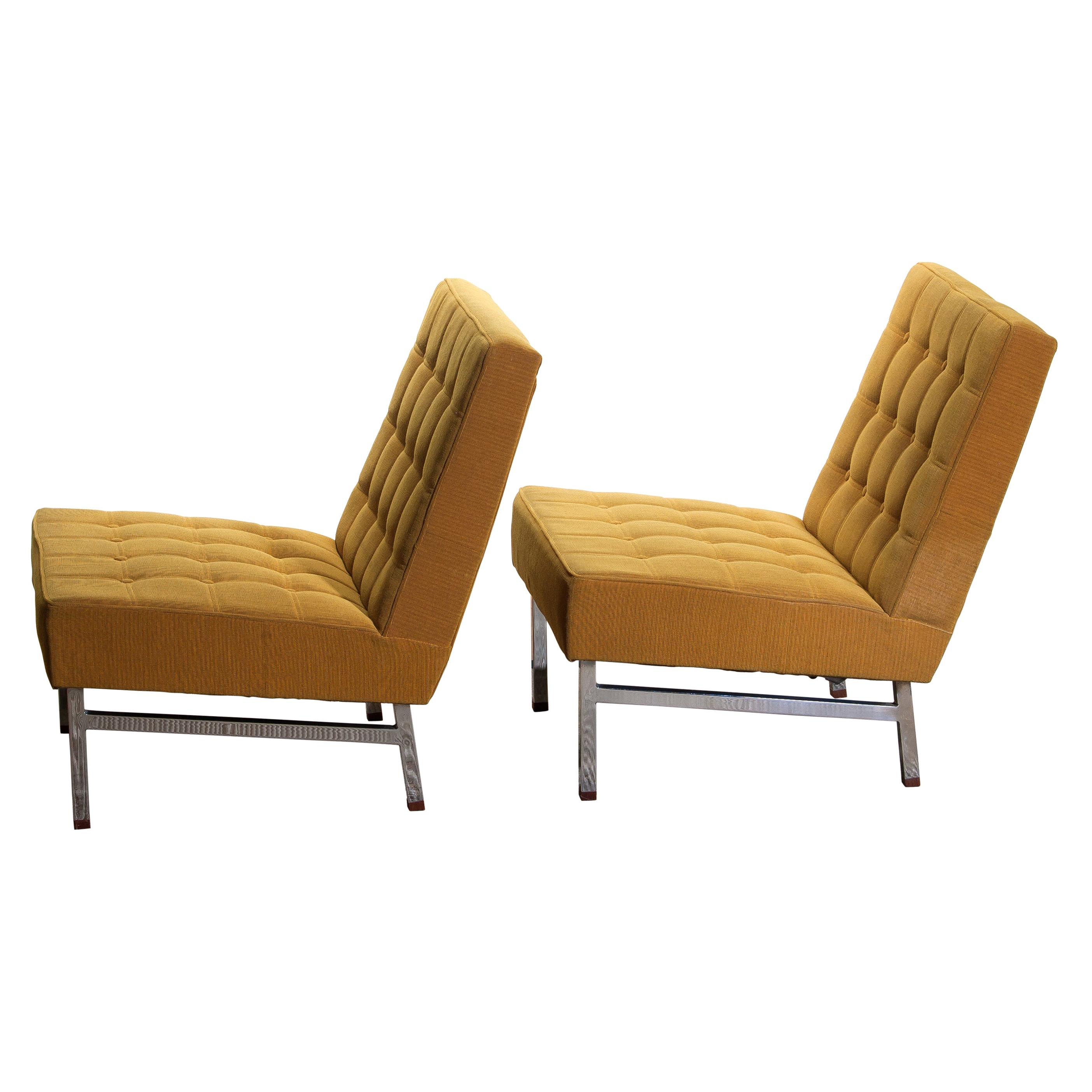1960s Pair of Lounge or Easy Chairs by Karl Erik Ekselius for JOC Möbler, Sweden 2
